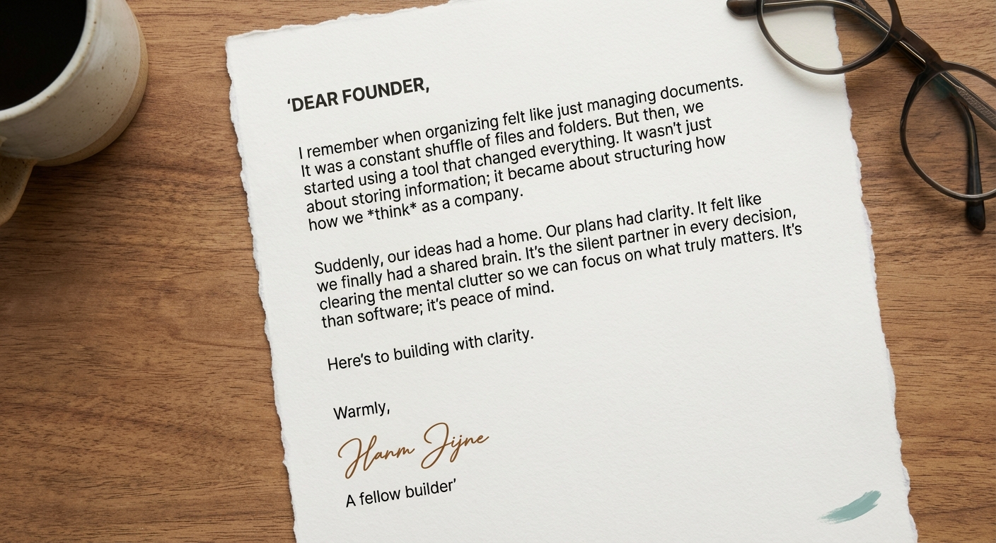 Dear Founder